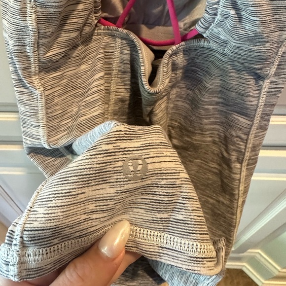 Lululemon Gray and Pink Tank Size 6 - Picture 3 of 4